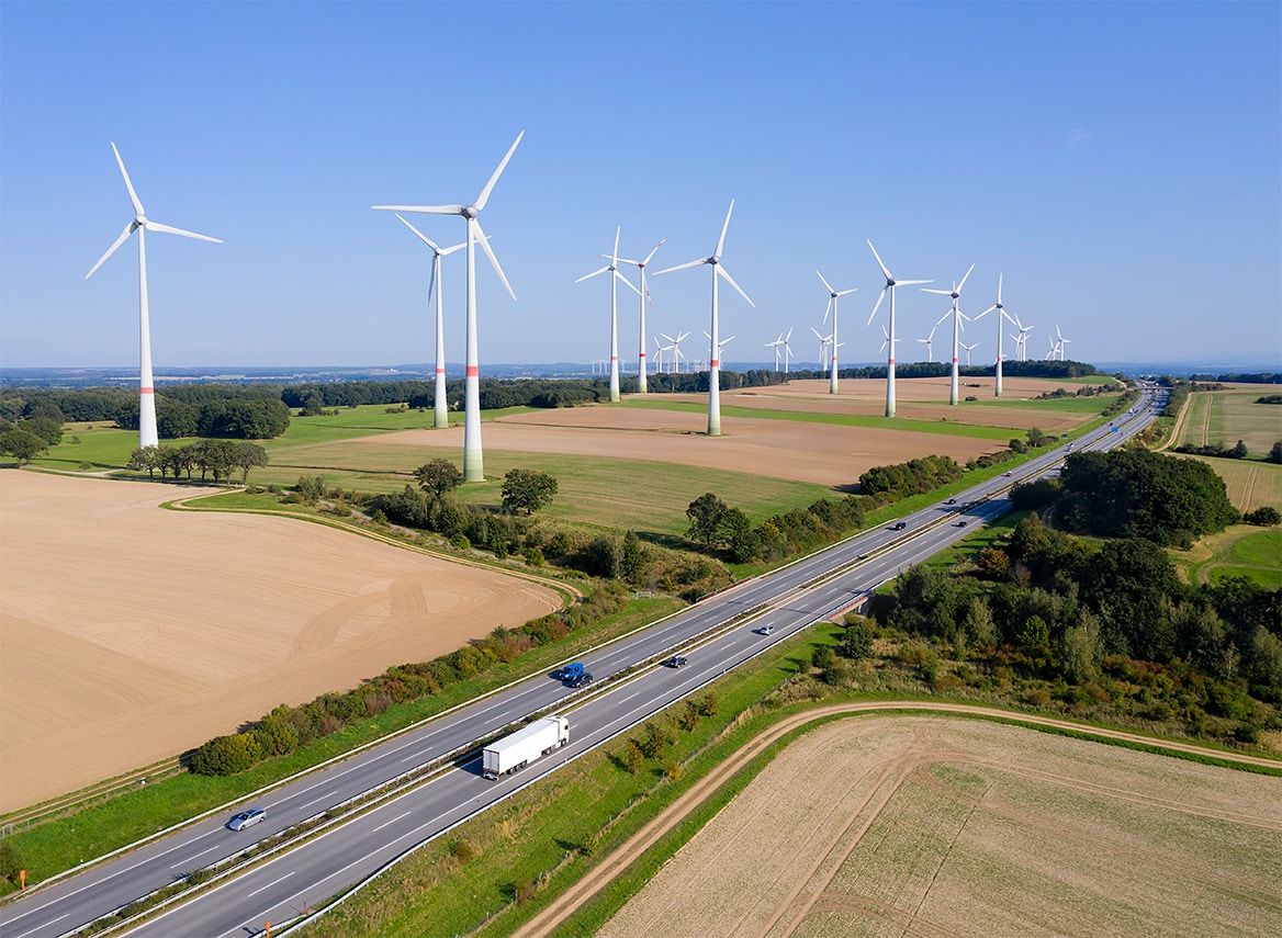 wind turbines