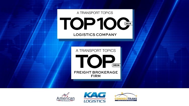 KAG Logistics Named Top 100 Logistics Company by Transport Topics